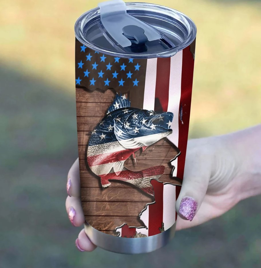 Personalized Personalized Dad Tumbler Fathers Day Tumbler America Flag Dad Tumbler Dad Gifts
